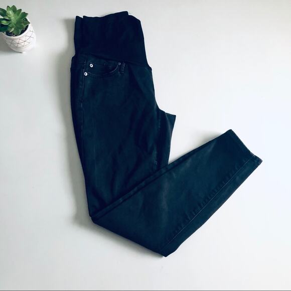 GAP True Skinny Full Panel Women's Maternity Jeans Black 30L Long - Picture 2 of 12